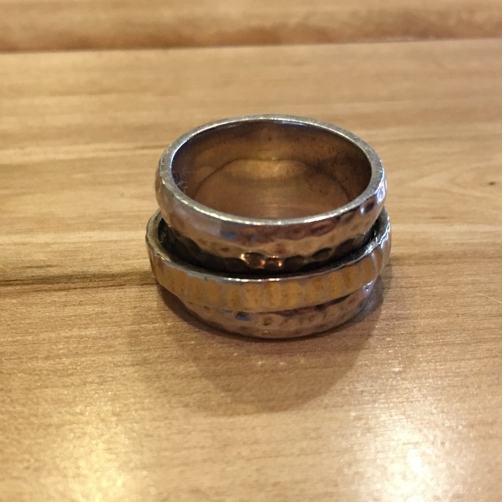 Silpada RETIRED Wide Band Spinner Band Ring Sz 6